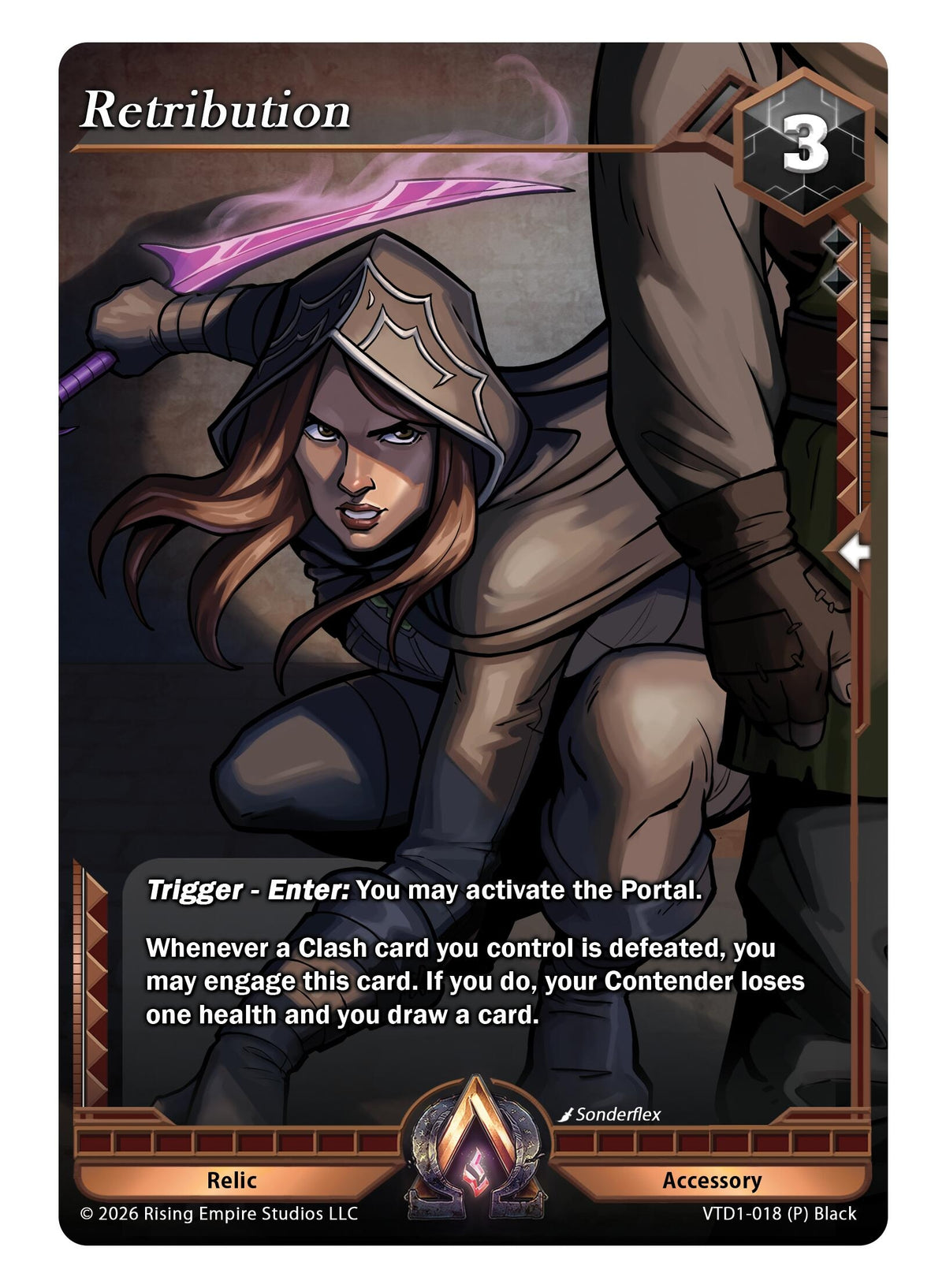 Image for Retribution (VTD1-018 (P) Black) - Alpha Clash
