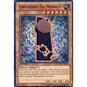 Image for Chronomaly Sol Monolith (NUMH-EN004) (NUMH) - YuGiOh