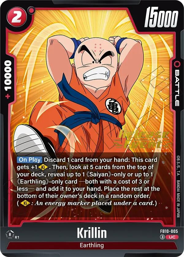 Image for Krillin - FB10-005 (FB10-005) (FB10_PR) - Dragon Ball Super: Fusion World