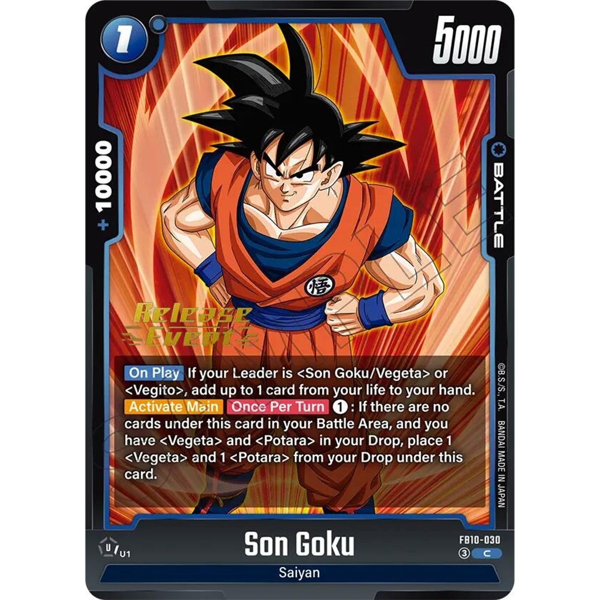 Image for Son Goku - FB10-030 (FB10-030) (FB10_PR) - Dragon Ball Super: Fusion World