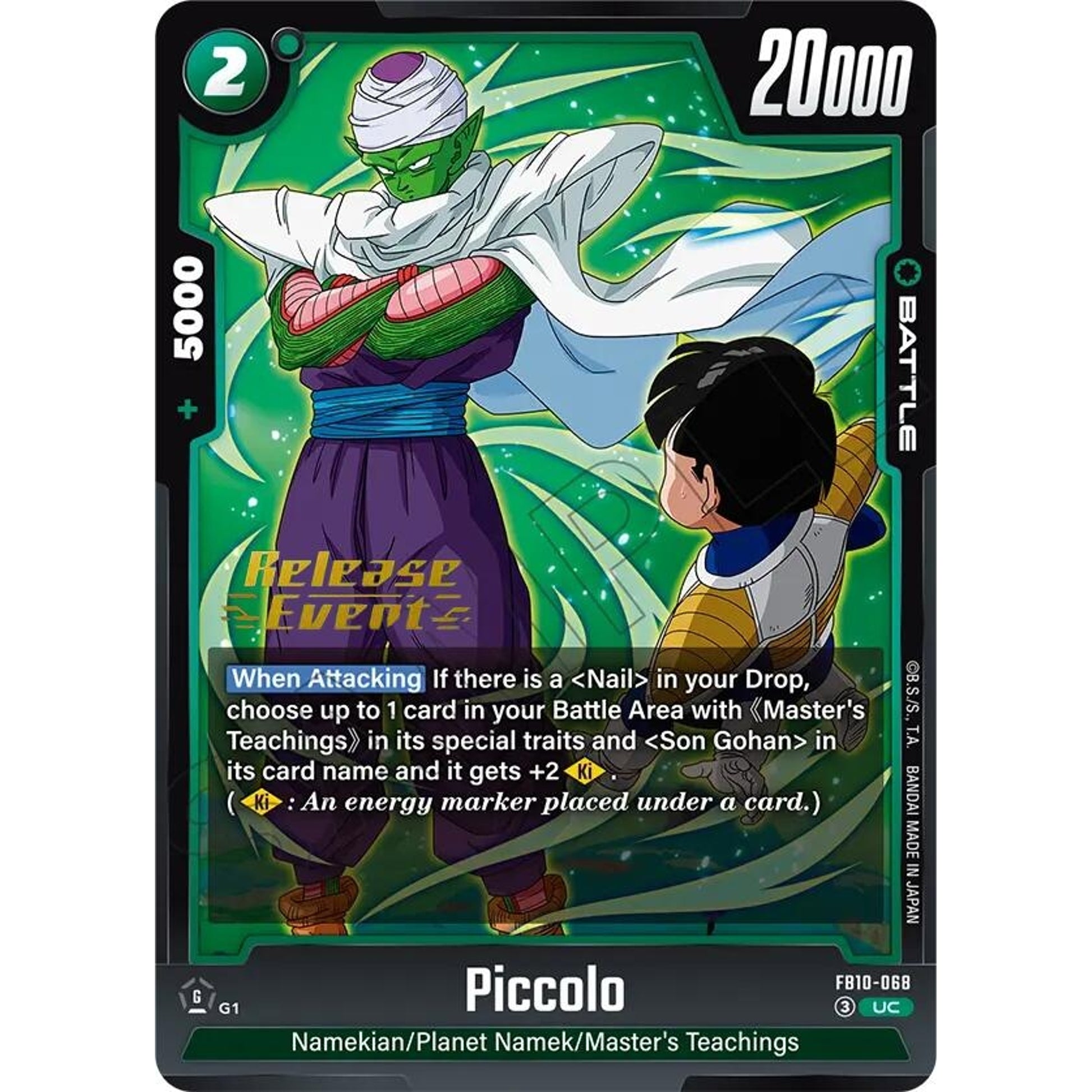 Image for Piccolo - FB10-068 (FB10-068) (FB10_PR) - Dragon Ball Super: Fusion World