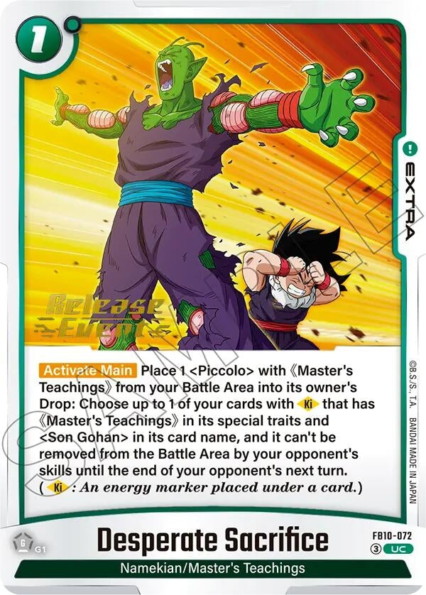 Image for Desperate Sacrifice (FB10-072) (FB10_PR) - Dragon Ball Super: Fusion World