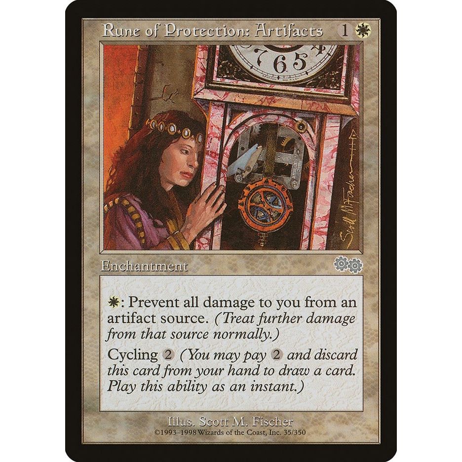 Image for Rune of Protection: Artifacts (35) (USG) - Magic: The Gathering
