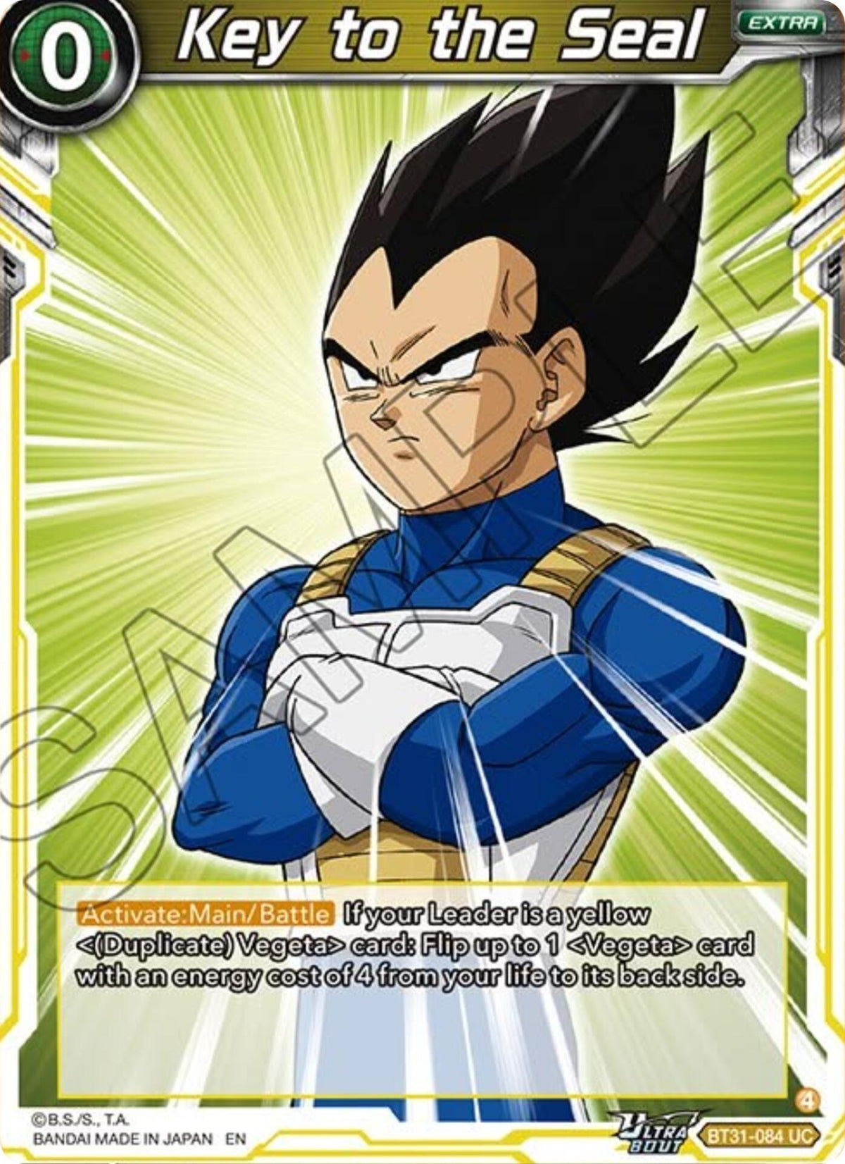 Image for Key to the Seal (BT31-084) (BT31) - Dragon Ball Super: Masters