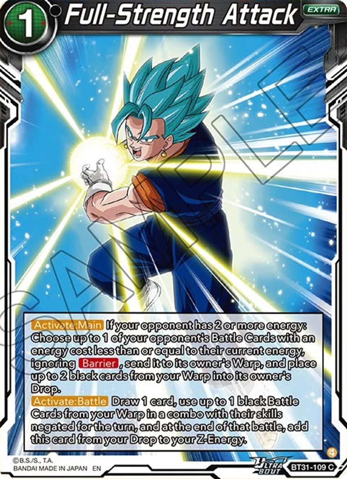 Image for Full-Strength Attack (BT31-109) (BT31) - Dragon Ball Super: Masters