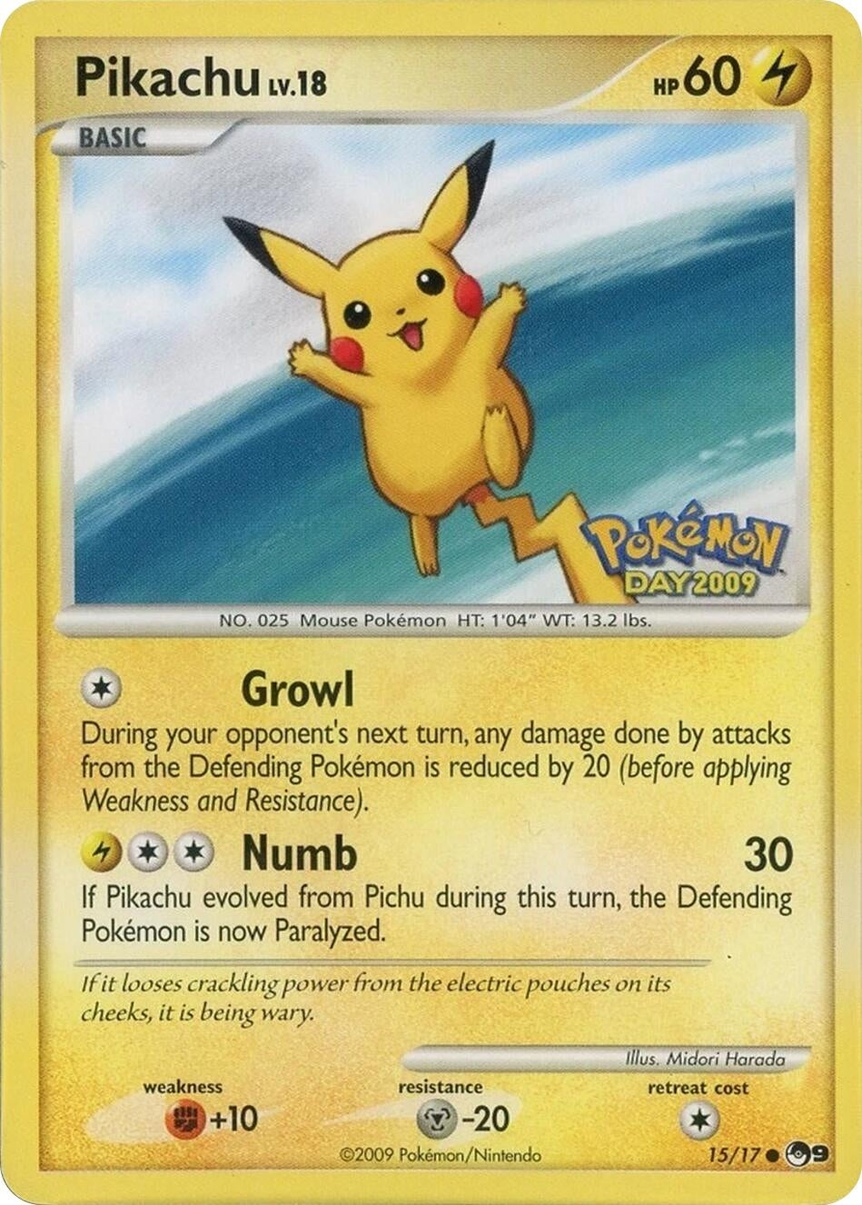 Image for Pikachu (Pokemon Day 2009) (015/017) (POP) - Pokemon