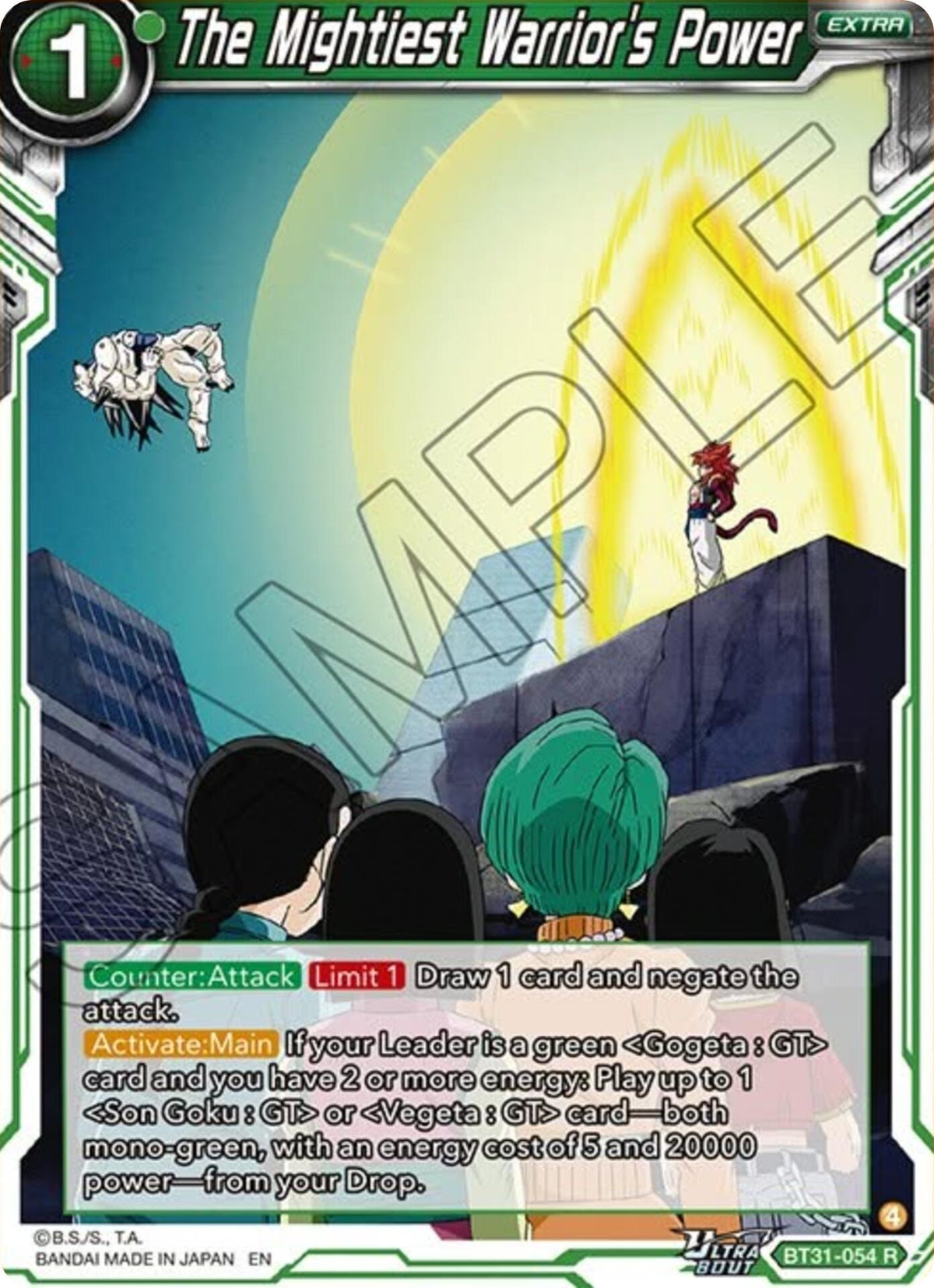 Image for The Mightiest Warrior's Power (BT31-054) (BT31) - Dragon Ball Super: Masters