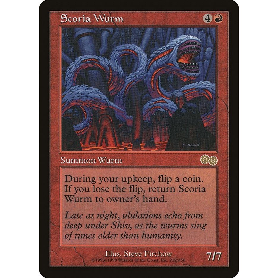 Image for Scoria Wurm (212) (USG) - Magic: The Gathering