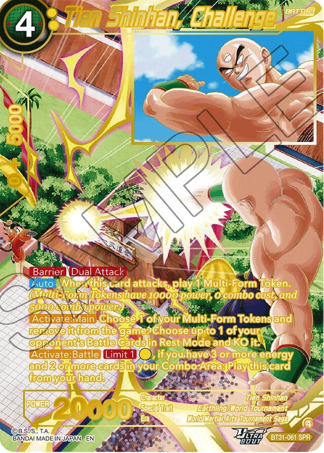 Image for Tien Shinhan, Challenge (SPR) (BT31-061) (BT31) - Dragon Ball Super: Masters