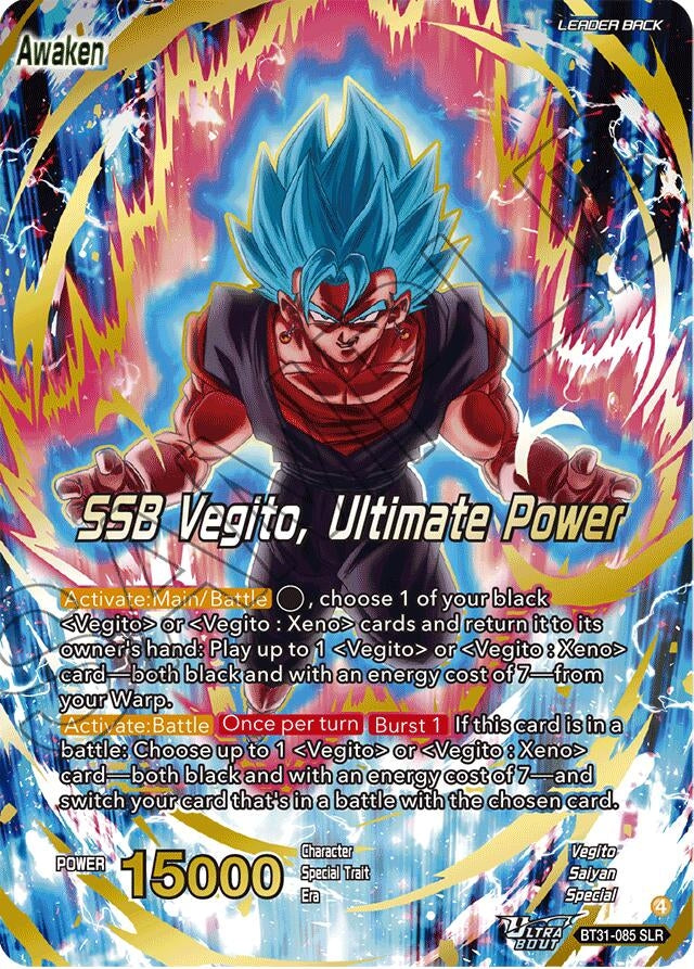 Image for Vegito // SSB Vegito, Ultimate Power (SLR) (BT31-085) (BT31) - Dragon Ball Super: Masters