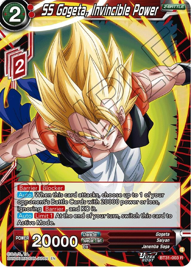 Image for SS Gogeta, Invincible Power (BT31-003) (BT31) - Dragon Ball Super: Masters