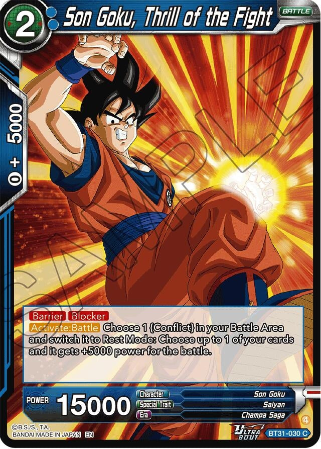 Image for Son Goku, Thrill of the Fight (BT31-030) (BT31) - Dragon Ball Super: Masters