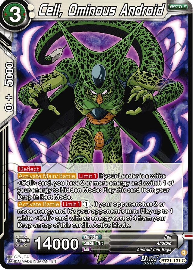 Image for Cell, Ominous Android (BT31-131) (BT31) - Dragon Ball Super: Masters