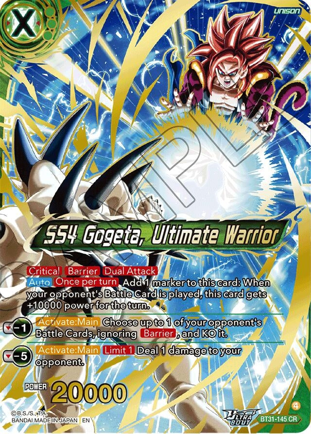 Image for SS4 Gogeta, Ultimate Warrior (BT31-145) (BT31) - Dragon Ball Super: Masters