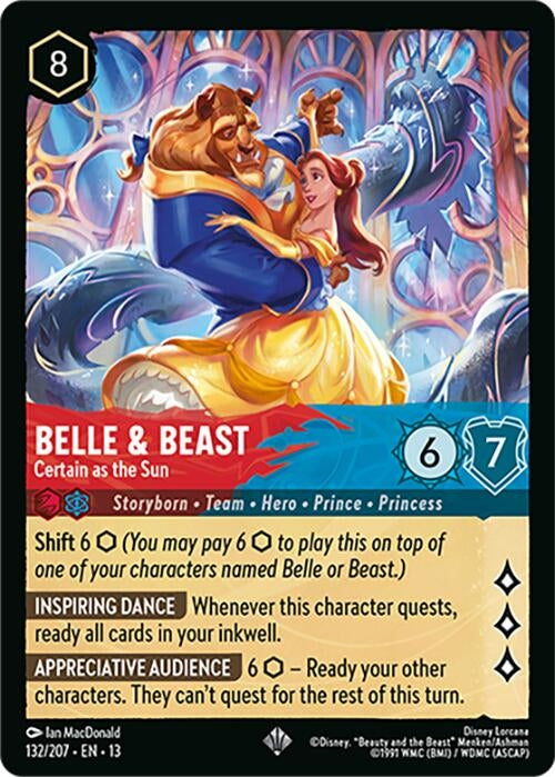 Image for Belle & Beast - Certain as the Sun (132/207) (13) - Disney Lorcana