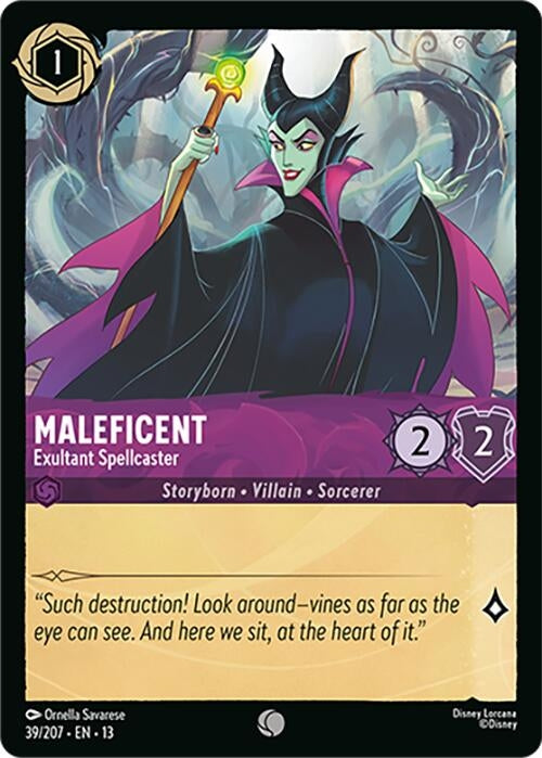 Image for Maleficent - Exultant Spellcaster (39/207) (13) - Disney Lorcana