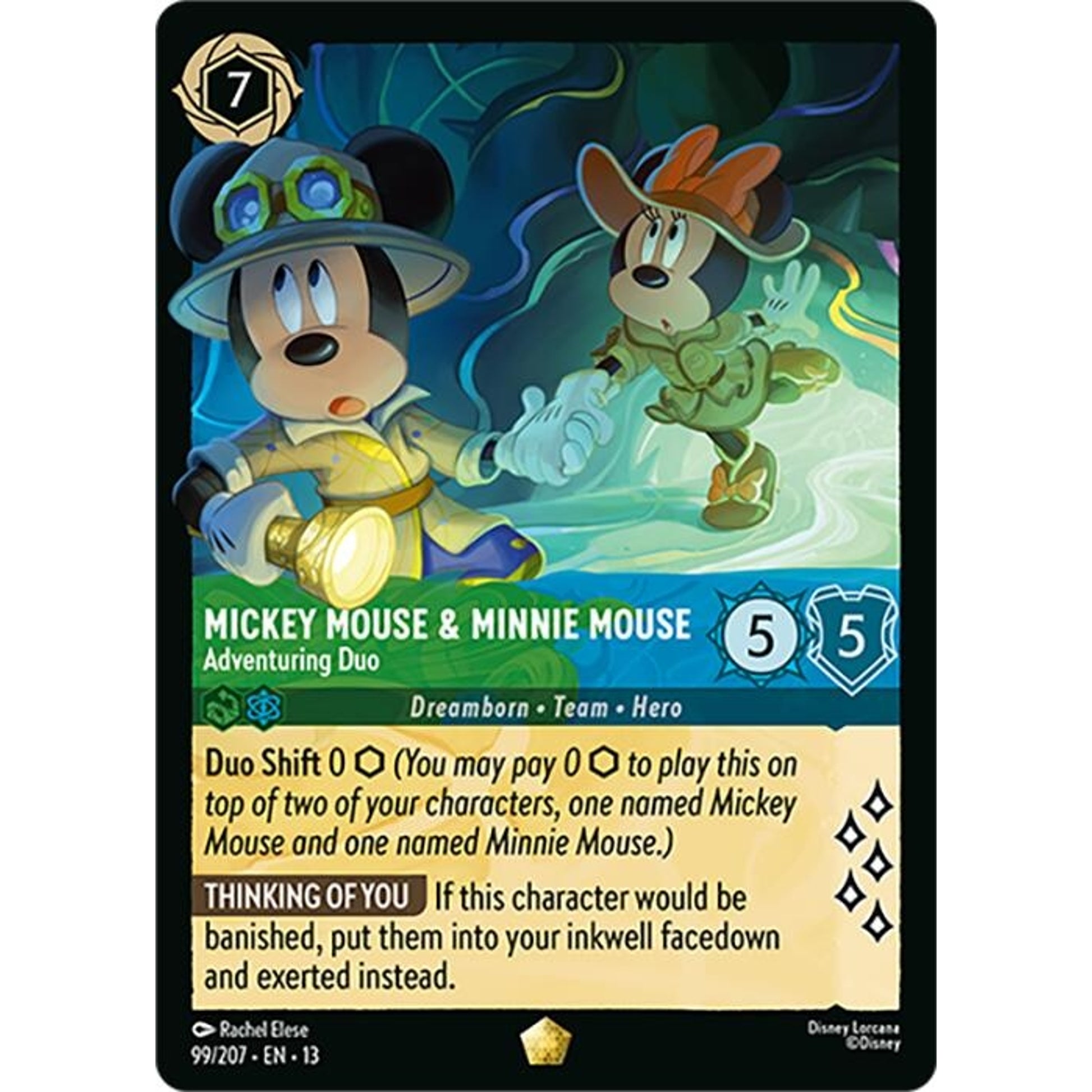 Image for Mickey Mouse & Minnie Mouse - Adventuring Duo (99/207) (13) - Disney Lorcana
