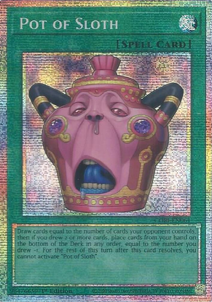 Image for Pot of Sloth (Starlight Rare) (CORI-EN061) (CORI) - YuGiOh