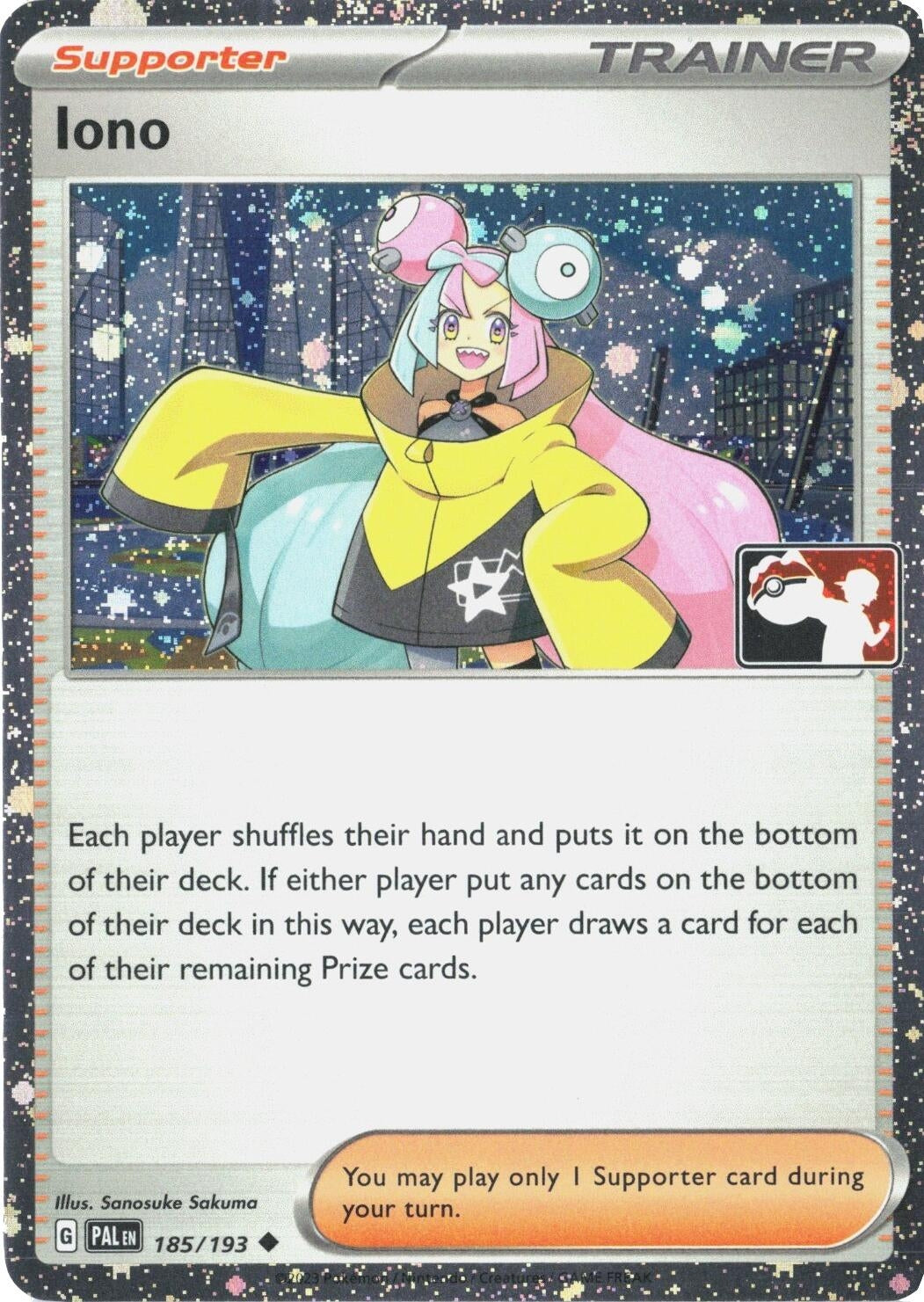 Image for Iono - 185/193 (Cosmos Holo) (185/193) - Pokemon