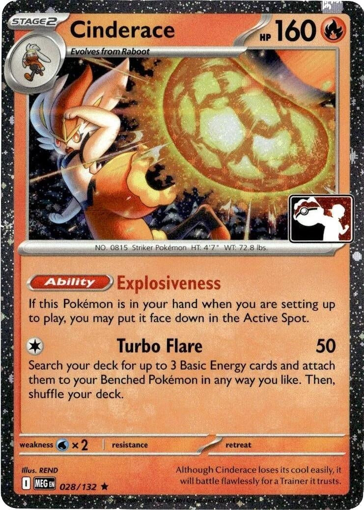 Image for Cinderace - 028/132  (Cosmos Holo) (028/132) - Pokemon
