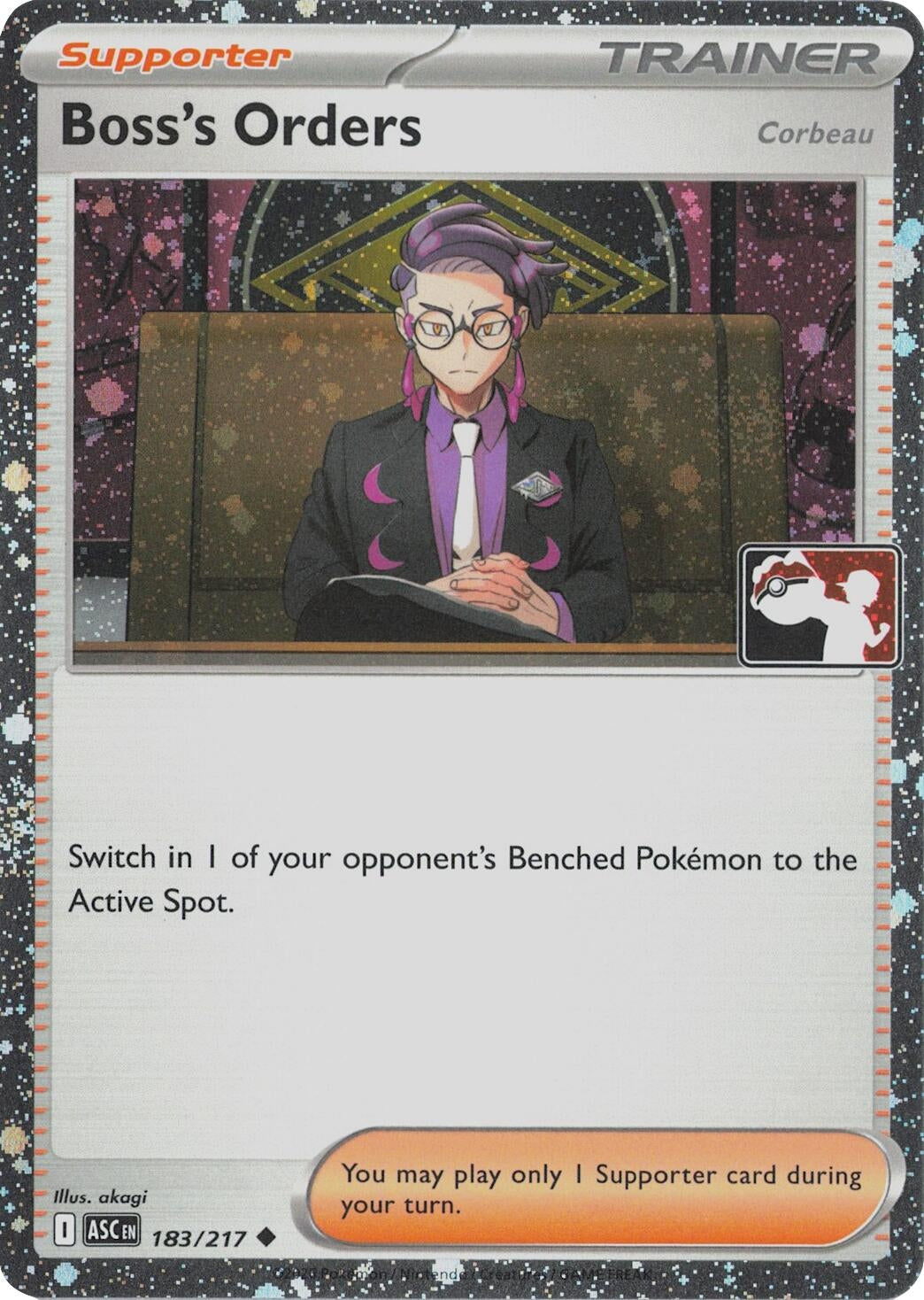 Image for Boss's Orders [Corbeau] - 183/217 (Cosmos Holo) (183/217) - Pokemon