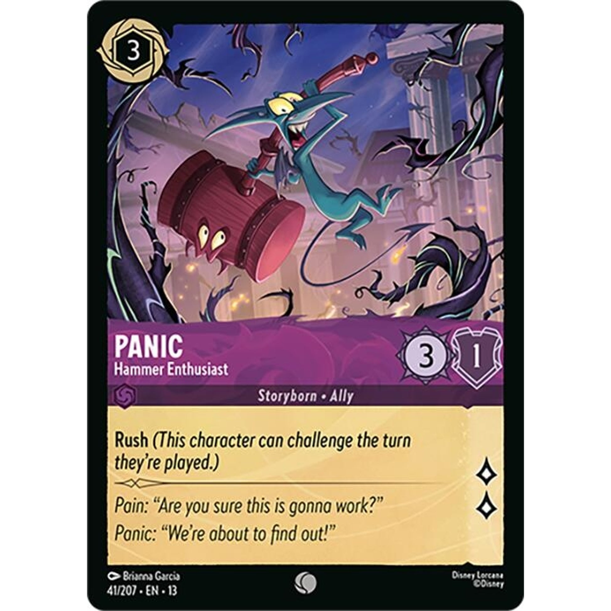 Image for Panic - Hammer Enthusiast (41/207) (13) - Disney Lorcana