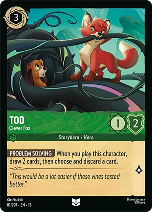 Image for Tod - Clever Fox (81/207) (13) - Disney Lorcana