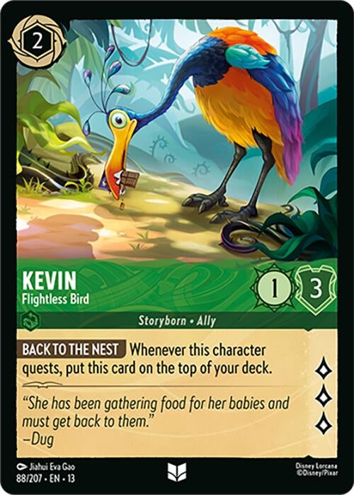Image for Kevin - Flightless Bird (88/207) (13) - Disney Lorcana