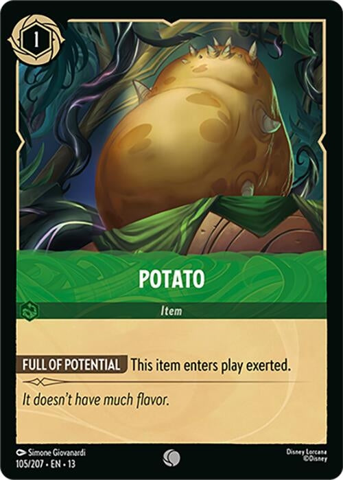 Image for Potato (105/207) (13) - Disney Lorcana