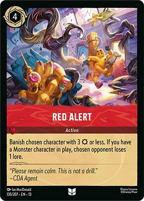 Image for Red Alert (135/207) (13) - Disney Lorcana
