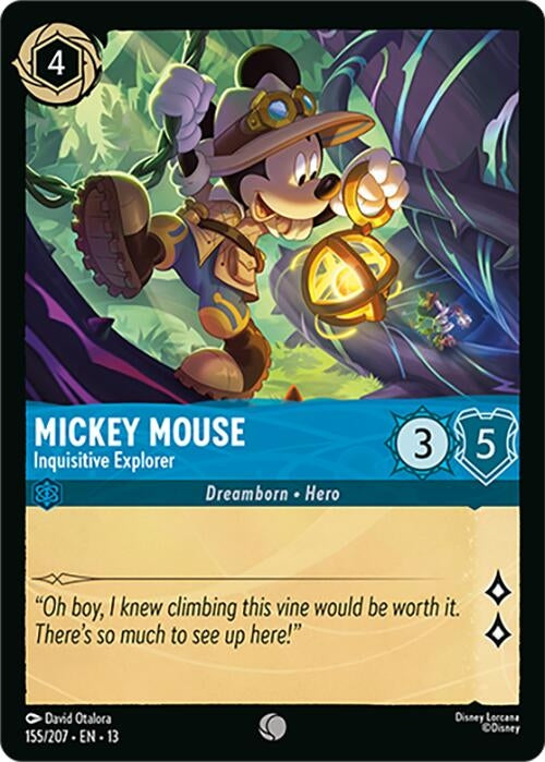 Image for Mickey Mouse - Inquisitive Explorer (155/207) (13) - Disney Lorcana