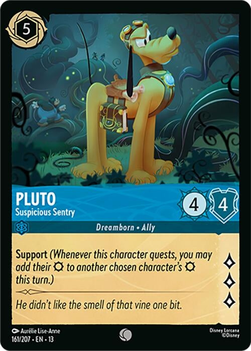 Image for Pluto - Suspicious Sentry (161/207) (13) - Disney Lorcana
