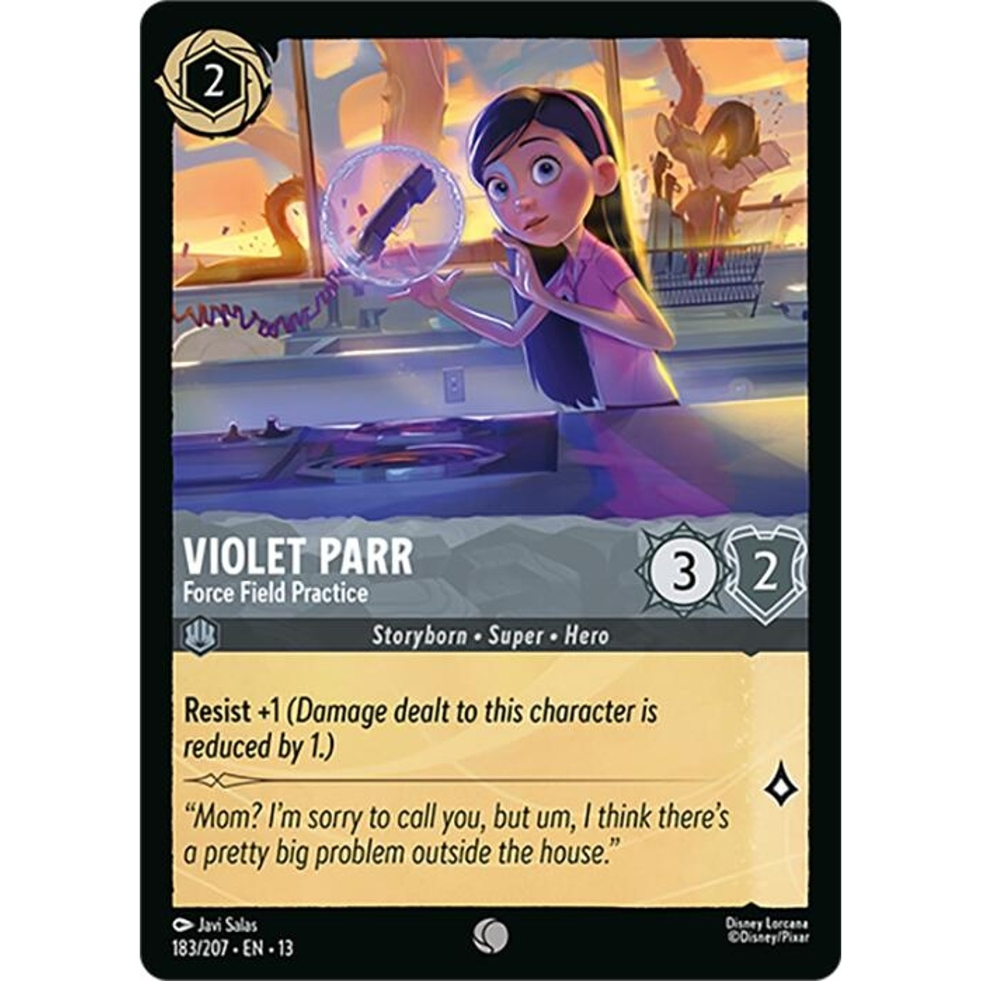 Image for Violet Parr - Force Field Practice (183/207) (13) - Disney Lorcana