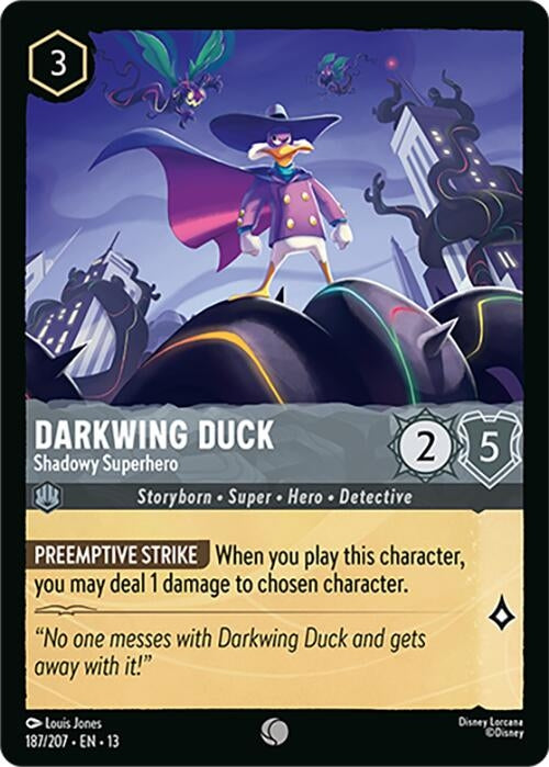 Image for Darkwing Duck - Shadowy Superhero (187/207) (13) - Disney Lorcana