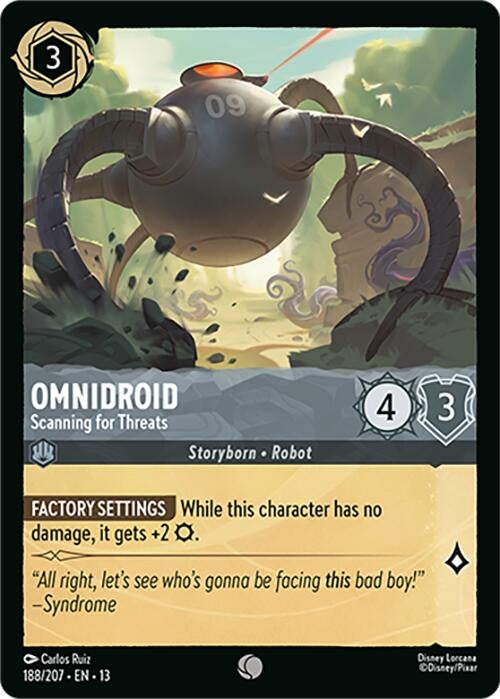 Image for Omnidroid - Scanning for Threats (188/207) (13) - Disney Lorcana