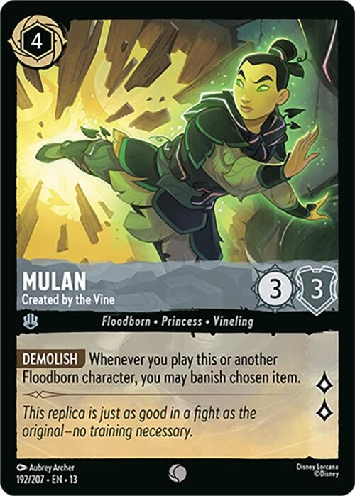 Image for Mulan - Created by the Vine (192/207) (13) - Disney Lorcana