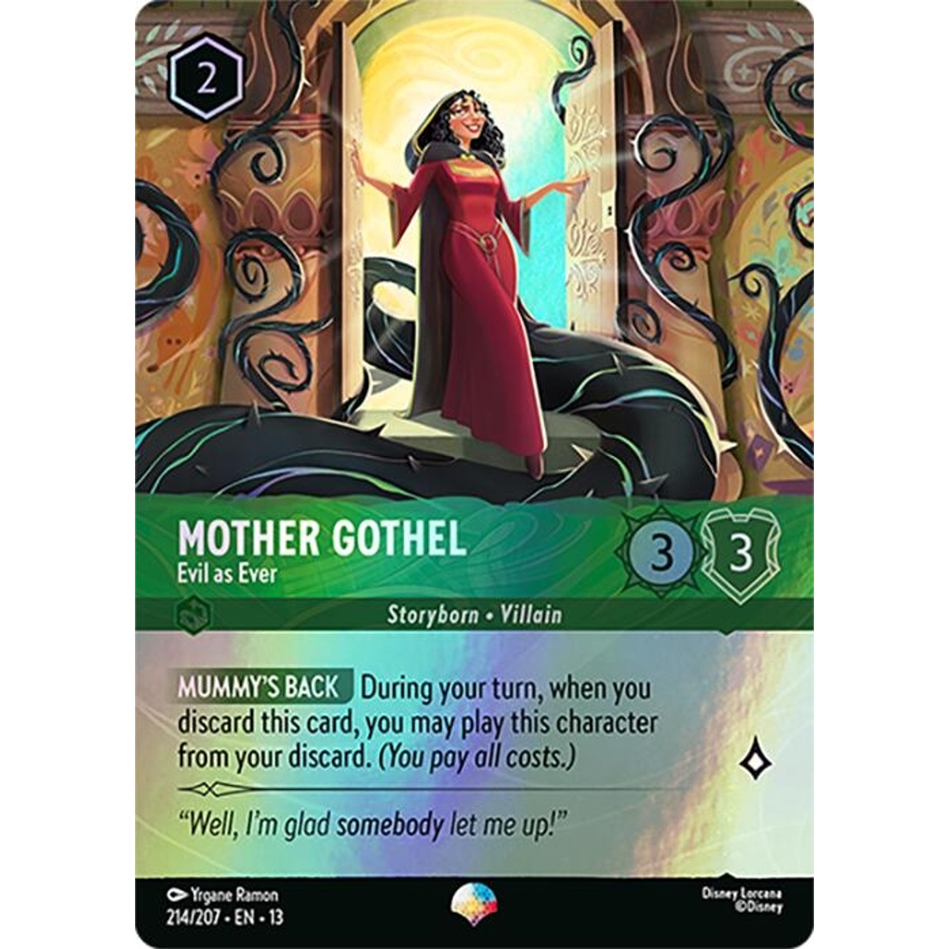 Image for Mother Gothel - Evil as Ever (Epic) (214/207) (13) - Disney Lorcana