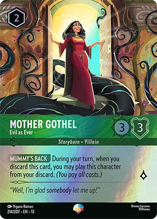 Image for Mother Gothel - Evil as Ever (Epic) (214/207) (13) - Disney Lorcana