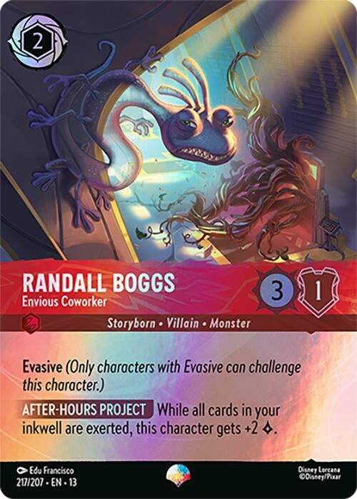 Image for Randall Boggs - Envious Coworker (Epic) (217/207) (13) - Disney Lorcana