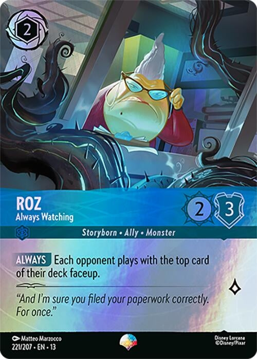 Image for Roz - Always Watching (Epic) (221/207) (13) - Disney Lorcana