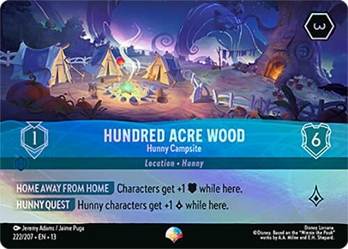 Image for Hundred Acre Wood - Hunny Campsite (Epic) (222/207) (13) - Disney Lorcana