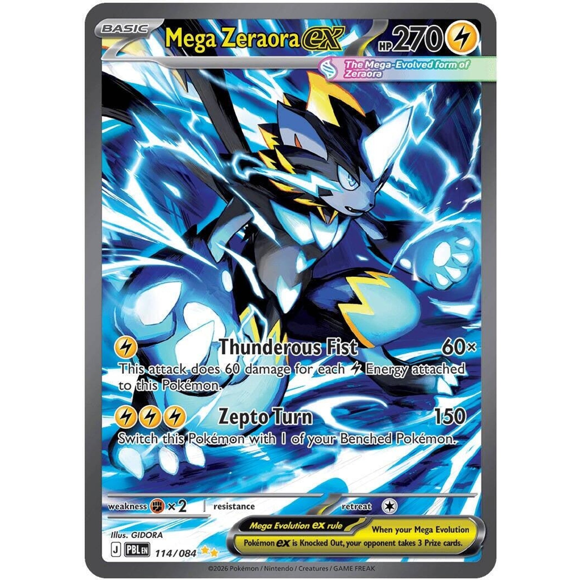 Image for Mega Zeraora ex (114/084) (ME05) - Pokemon