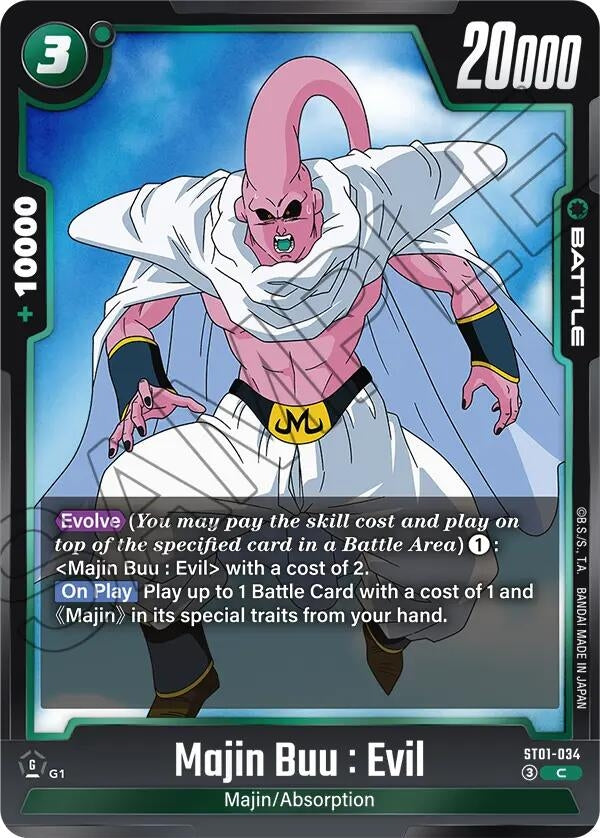 Image for Majin Buu : Evil - ST01-034 (ST01-034) (ST01) - Dragon Ball Super: Fusion World