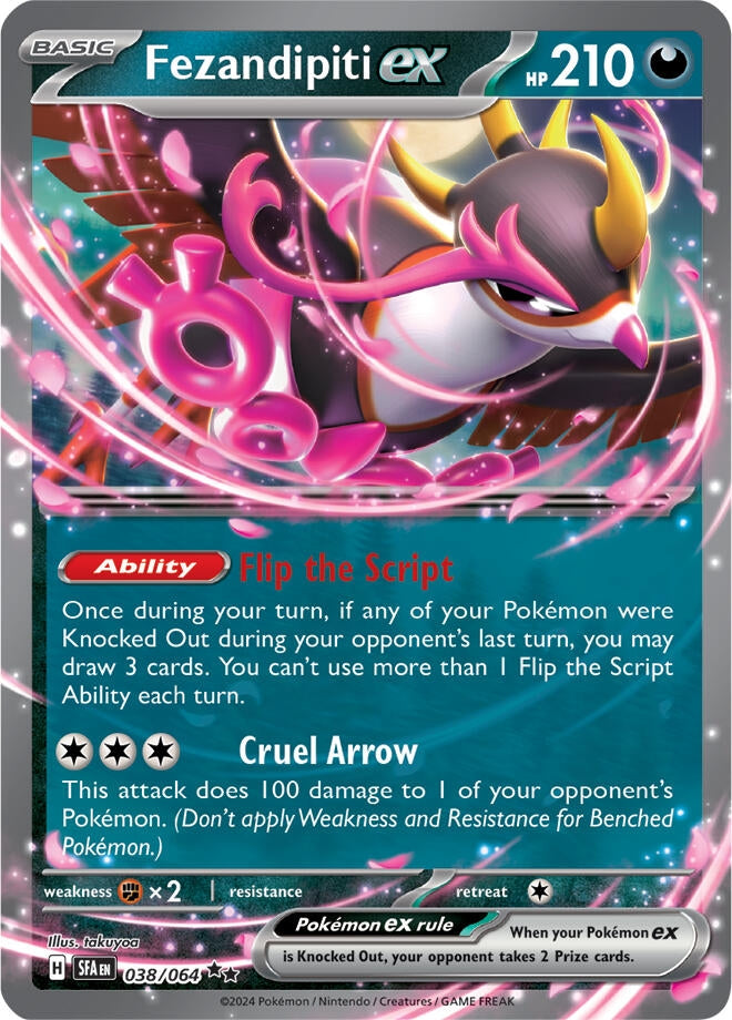 Image for Fezandipiti ex - 038/064 (Starless Foil) (038/064) (PR) - Pokemon