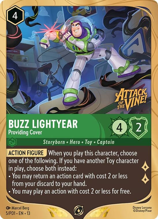 Image for Buzz Lightyear - Providing Cover (Prerelease Promo) (5) (DLPC) - Disney Lorcana