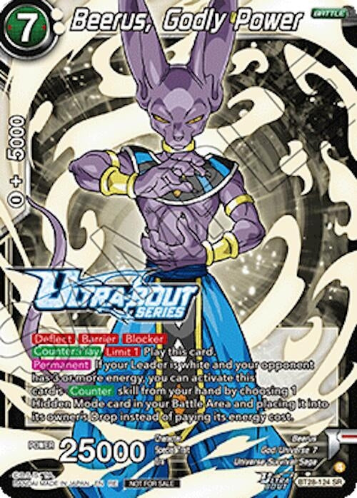 Image for Beerus, Godly Power (Event Pack 19) (BT28-124) (TPR) - Dragon Ball Super: Masters