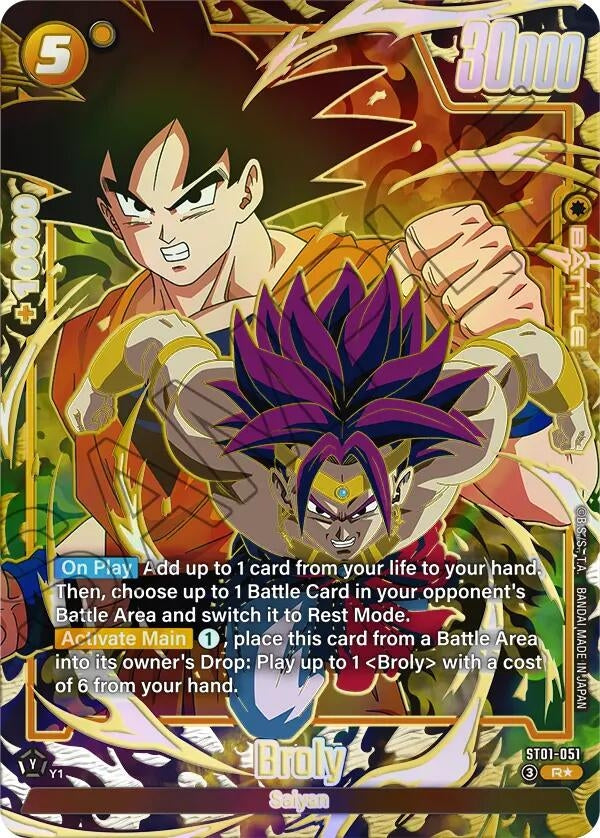 Image for Broly - ST01-051 (Alternate Art) (ST01-051) (ST01) - Dragon Ball Super: Fusion World