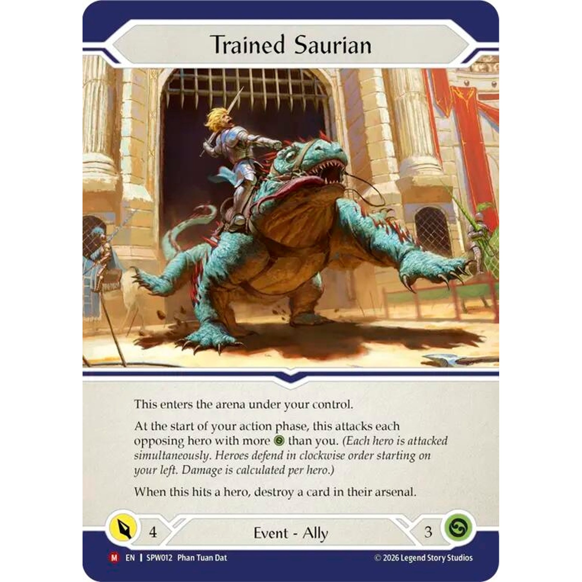 Image for Trained Saurian (SPW012) (SPW) - Flesh and Blood TCG