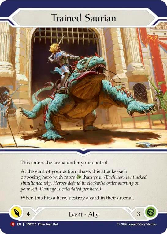 Image for Trained Saurian (SPW012) (SPW) - Flesh and Blood TCG