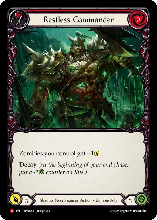 Image for Restless Commander (Red) (AMA014) (AMA) - Flesh and Blood TCG